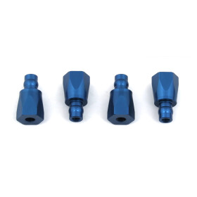 Team Associated RC8B3.1 Shock Bushings, blue aluminum