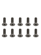 Team Associated Screws, 4x12 mm FHCS