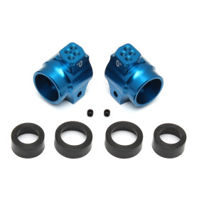 Team Associated FT Aluminum Rear Hubs, blue