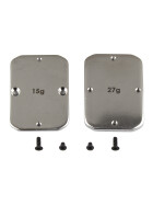 Team Associated B64 FT Steel Chassis Weights, 15g, 27g