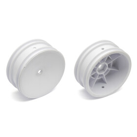 Team Associated Buggy Front Hex Wheels, white