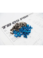 Hiro Seiko TB-05 PRO Titan/Alloy Hex Socket Screw Set [T-Blue] (100pcs)