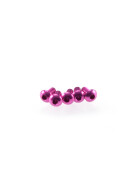 Hiro Seiko Alloy Hex Socket Button Head Screw M3x6  [Pink] 5pcs