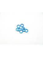 Hiro Seiko 3mm Alloy Spacer Set (1.0mm) [Y-Blue]
