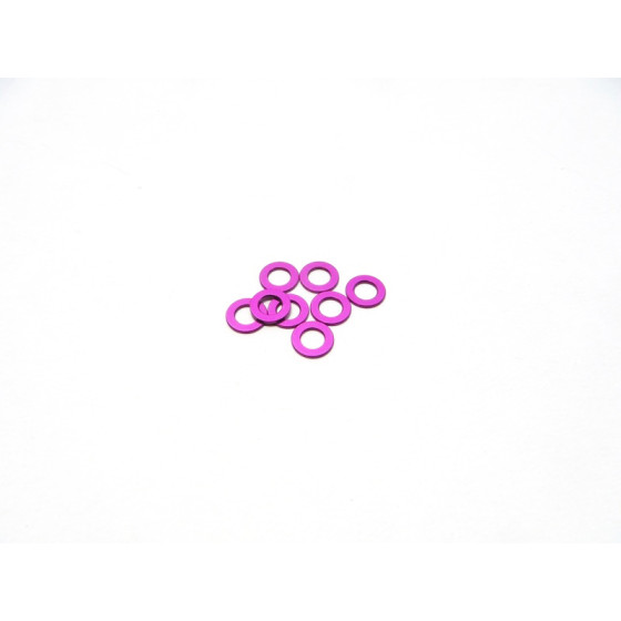 Hiro Seiko 3mm Alloy Spacer Set (1.0mm) [Purple]