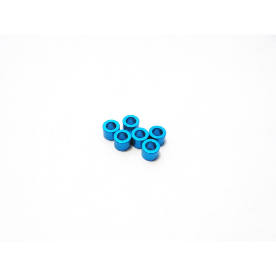 Hiro Seiko 3mm Alloy Spacer Set (4.0mm) [T-Blue]