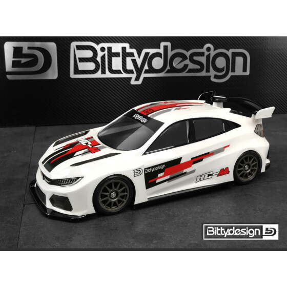 Bittydesign HC-M 1/10 clear body for M-chassis 210-225mm wheelbase