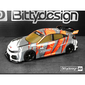 Bittydesign HC-M 1/10 clear body for M-chassis 210-225mm wheelbase