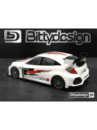 Bittydesign HC-M 1/10 clear body for M-chassis 210-225mm wheelbase