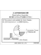 Hiro Seiko Precision Machined SUS Flat Head Screw M3x8