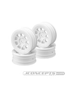 JConcepts 9 shot - B7 | B6.4 | YZ2 | XB2 | LD3, 2.2" front wheel (white) - 4pc