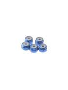 Hiro Seiko 2mm Alloy Nylon Nut  [Y-Blue] ( 5 pcs)