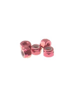 Hiro Seiko 3mm Alloy Nylon Nut  [Red] ( 5 pcs)