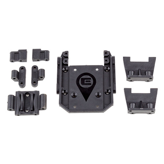 Element RC Enduro IFS Gearbox and Servo Mounts Set, hard