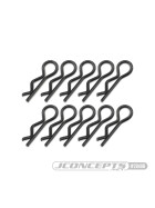 JConcepts compact / angled body clips, black, 10pc