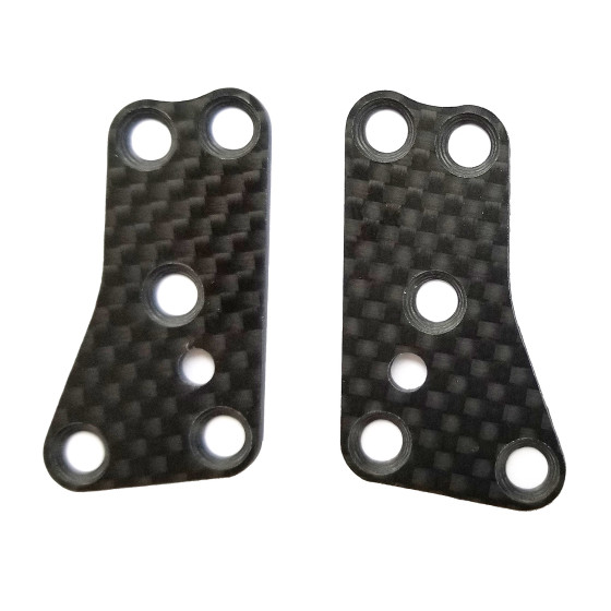 Team Associated RC8B3.2 FT Front Upper Suspension Arm Inserts, carbon fiber, 1.2mm