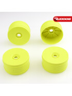 Sweep 1:8 buggy Dish Wheels V5 Yellow 4pcs