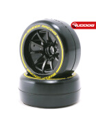 Sweep 1/10 Formula 1 Front Low profile tires pre-glued Medium X compound 27mm 2pcs