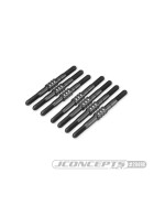 JConcepts TLR, 22X-4 3.5mm Fin turnbuckle kit, 7pc - black
