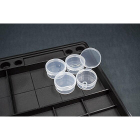 Koswork Clear Round Container (w/lid, ID 25mm, H12mm) (10pcs)