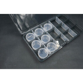 Koswork Clear Round Container (w/lid, ID 25mm, H12mm) (10pcs)