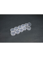 Koswork Clear Round Container (w/lid, ID 25mm, H12mm) (10pcs)