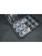 Koswork Clear Round Container (w/lid, ID 25mm, H12mm) (10pcs)