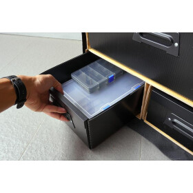 Koswork 1/10 Compact 3 Drawer Buggy Bag (1/10, 1 Large & 2 Medium)
