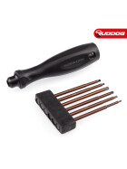 Koswork 1/4" Drive Hex Wrench Set (1.5, 2.0, 2.5mm, 3.0mm Hex & 2.0, 2.5mm Ball Wrench)