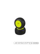 Jconcepts Sprinter - green compound - pre-mounted, yellow wheels (Fits - Losi Mini-T 2.0)