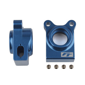 Team Associated RC10B74.1 FT Rear Hubs, blue aluminum