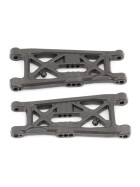 Team Associated RC10B6.3 FT Front Suspension Arms, flat, carbon fiber