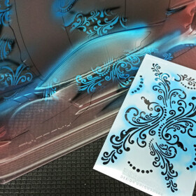 Bittydesign Vinyl Stencil - Floreal