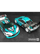 Bittydesign HYPER-HR 1/10 190mm TC clear body - Light weight