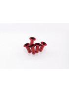 Hiro Seiko Alloy Hex Socket Flat Head Screw M3x8  [Red] ( 5 pcs)