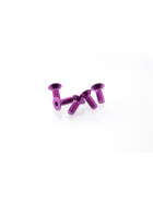 Hiro Seiko Alloy Hex Socket Flat Head Screw M3x8  [Purple] ( 5 pcs)