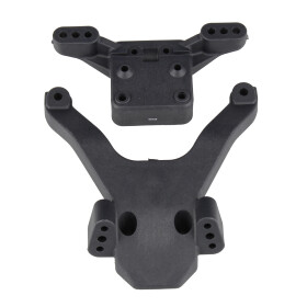 Team Associated B6 FT Top Plate and Ballstud Mount, carbon