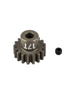 Team Associated FT Pinion Gear, 17T, MOD 1, 5mm shaft, aluminum